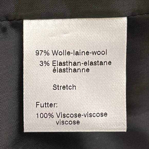 Akris Punto Charcoal Gray Three-Button Wool Blazer Women's Size 10 - Picture 13 of 15